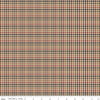 Image of Plaid-Venture Club Retriever Brown quilting cotton fabric by by the RBD Designers for Riley Blake Designs. Features plaid on a tan background. Cute Little Fabric Shop