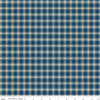 Image of Plaid-Venture Club Scout Blue quilting cotton fabric by by the RBD Designers for Riley Blake Designs. Features plaid on a blue background. Cute Little Fabric Shop