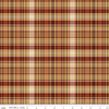 Image of Plaid-Venture Club Fisher Nutmeg quilting cotton fabric by by the RBD Designers for Riley Blake Designs. Features plaid on a tan background. Cute Little Fabric Shop
