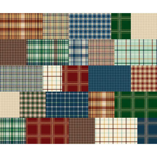 Plaid-Venture Club Plaids Cheater Print CD17049 Multi - Riley Blake Designs - DIGITALLY PRINTED - Quilting Cotton Fabric