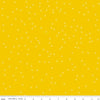 Image of On The Dot Sunburst quilting cotton fabric by Sew Yeah Quilting for Riley Blake Designs. Features dots on a yellow background. Cute Little Fabric Shop