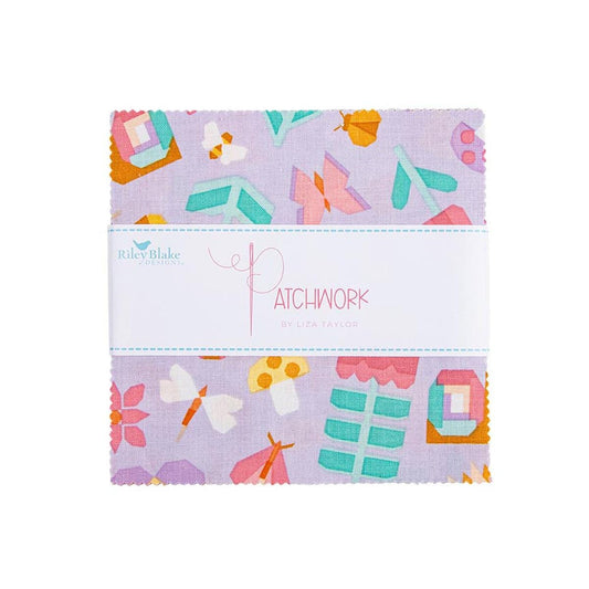Patchwork Charm Pack 5" Stacker Bundle 5-17240-42 - Riley Blake Designs - 42-Piece Precut  - Quilting Cotton Fabric
