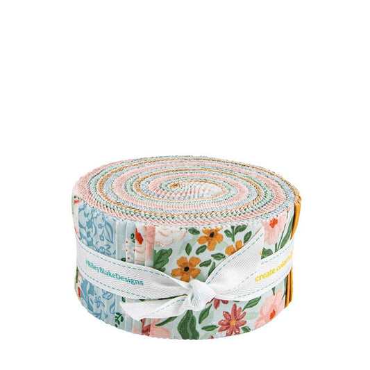 Sweet Cotton Tales 2.5 Inch Rolie Polie Jelly Roll 40-Piece RP-17310-40 - Riley Blake - Precut Bundle - Quilting Cotton Fabric
