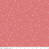 Fat Quarter End of Bolt - SALE Emma Ditzy C12216 Rose - Riley Blake Designs - Floral Flowers - Quilting Cotton Fabric