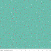 27" End of Bolt - Winter Wonder Dots C12068 Teal - Riley Blake Designs - Christmas Dot Dotted - Quilting Cotton Fabric
