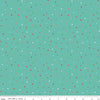 Fat Quarter End of Bolt - Winter Wonder Dots C12068 Teal - Riley Blake Designs - Christmas Dot Dotted - Quilting Cotton Fabric