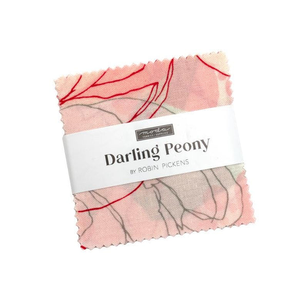 Darling Peony Mini Charm Pack 2 1/2" Stacker Bundle 48790MC - Moda Fabrics - 42 piece Precut Pre cut - Quilting Cotton Fabric