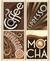 SALE Coffee Time Coffee Panel DIGITIALLY PRINTED Fabric - PD17136 - Riley Blake Quilting Cotton Fabric