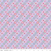 Image of Patchwork Stars Purple quilting cotton fabric by Liza Taylor for Riley Blake Designs. Features stars on a purple background. Cute Little Fabric Shop