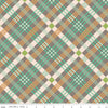 3 yard cut - DEAL Farmer's Daughter Plaid Rustic Brown Checks Checked Fabric WIDEBACK 108" Wide - Riley Blake Quilting Cotton Fabric