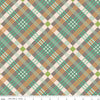 2 yard 27" End of Bolt - SALE Farmer's Daughter Plaid Rustic Brown Checks Fabric WIDEBACK 108" Wide - Riley Blake Quilting Cotton Fabric