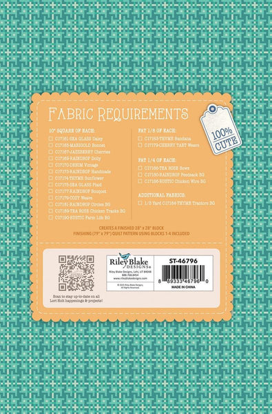 SALE Farmer's Daughter Quilt Seeds PATTERN Winter Barn ST-46796 - Riley Blake Designs - Instructions Only - Precut Friendly