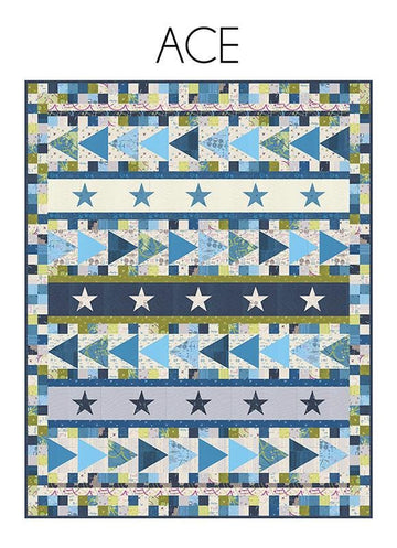 SALE Ace Quilt PaTTERN SD-027 - Sariditty - Moda Fabrics - INSTRUCTIONS Only - Jelly Roll Friendly - Stars Arrows Triangles