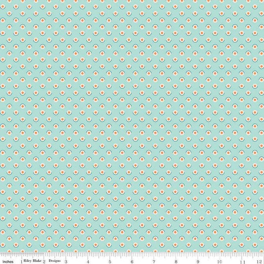 SALE Bee Dots Fawn C14170 Songbird - Riley Blake Designs - Polka Dot Dotted - Lori Holt - Quilting Cotton Fabric