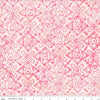 Image of Expressions Batiks Love Punch Piggy Bank quilting cotton fabric by The RBD Designers for Riley Blake Designs. Features hearts on a cream background. Cute Little Fabric Shop