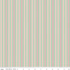 Image of Farmer's Daughter Ticking Sage quilting cotton fabric by Lori Holt for Riley Blake Designs. Features stripes on a green background. Cute Little Fabric Shop