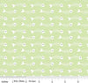 Purrfect Day Fishbones C9903 Green - Riley Blake Designs - Cat Kitten Fish Gray White - Quilting Cotton Fabric