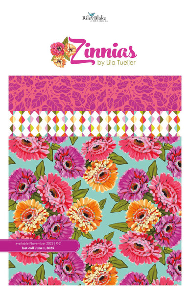Zinnias Charm Pack 5" Stacker Bundle - Riley Blake Designs - 42 piece Precut Pre cut - Quilting Cotton Fabric