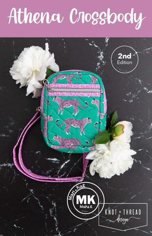 SALE Athena Crossbody Bag PATTERN P234 by Knot and Thread Design - Riley Blake Design - INSTRUCTIONS Only - Fat Quarter Friendly