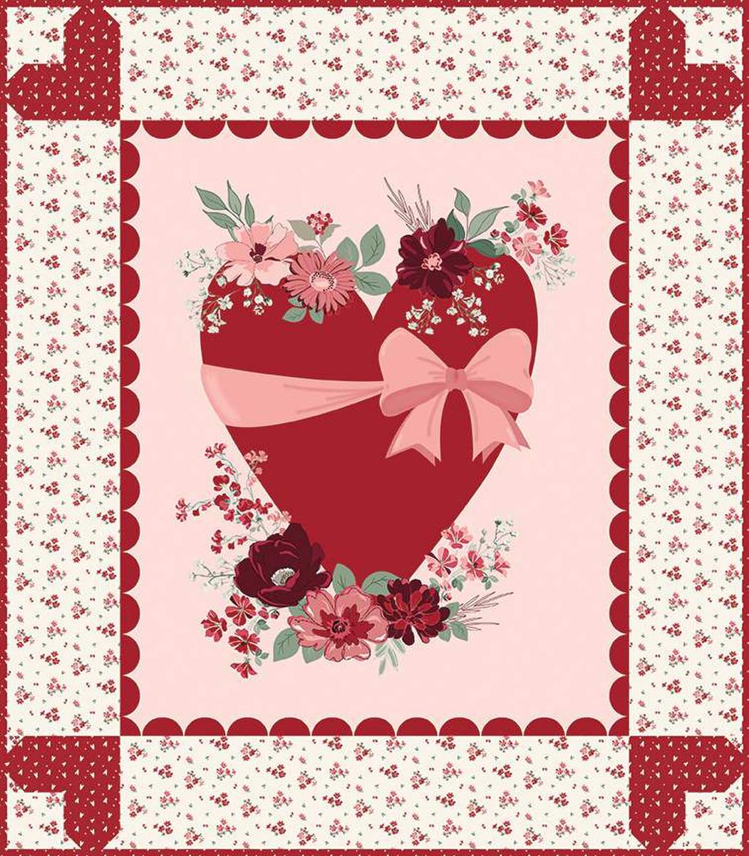 DEAL Love You Always Panel Boxed Quilt Kit - Sandy Gervais - Riley Bla ...