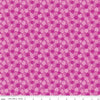 Image of Zinnias Tossed Flowers Purple quilting cotton fabric by Lila Tueller for Riley Blake Designs. Features flowers on purple background. Cute Little Fabric Shop