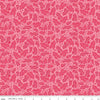 Image of Zinnias Zinnia Leaves Pink quilting cotton fabric by Lila Tueller for Riley Blake Designs. Features leaves on pink background. Cute Little Fabric Shop
