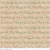 Image of Rose & Violet's Bouquet Des Fleurs Poeme Parchment quilting cotton fabric by Miss Rose Sister Violet for Riley Blake Designs. Features flowers on a beige background. Cute Little Fabric Shop