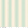 Image of Rose & Violet's Bouquet Des Fleurs Stripes Mint quilting cotton fabric by Miss Rose Sister Violet for Riley Blake Designs. Features stripes on a green background. Cute Little Fabric Shop