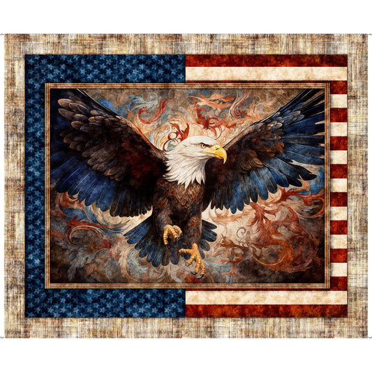 American Eagle Panel 31659 Multi X - QT Fabrics - Independence Day Patriotic USA - 1776 - Quilting Cotton Fabric