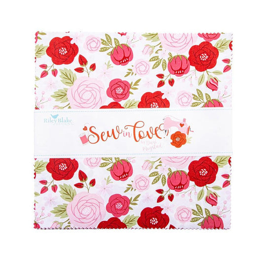 Sew In Love Layer Cake 10" Stacker Bundle - Riley Blake Designs - 42-Piece Precut  - Quilting Cotton Fabric