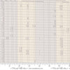 Image of High Flight Logbook Smoke quilting cotton fabric by Sariditty for Moda Fabric. Features spreadsheet on a beige background. Cute Little Fabric Shop