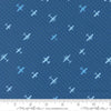 Image of High Flight Airplanes Harbor quilting cotton fabric by Sariditty for Moda Fabric. Features airplanes on a blue background. Cute Little Fabric Shop