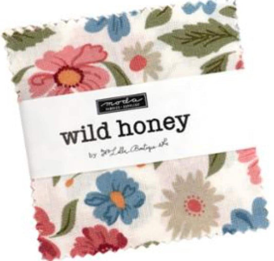 Wild Honey Mini Charm Pack 2 1/2" Stacker Bundle 5250MC - Moda Fabrics - Floral - 42-Piece Precut  - Quilting Cotton Fabric