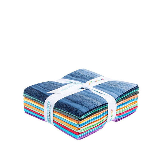 SALE Expression Batiks Elementals Color Fade Ombre Fat Quarter Bundle 11-Piece FQ-21201-11 - Riley Blake -  Precut - Quilting Fabric