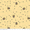 Image of Winnie the Pooh Bees Sunshine quilting cotton fabric by Echo Park Paper Co for Riley Blake Designs. Features bees on a yellow background. Cute Little Fabric Shop
