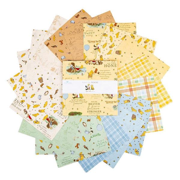 SALE Winnie the Pooh Layer Cake 10" Stacker Bundle - Riley Blake Designs - 42 piece Precut Pre cut - Quilting Cotton Fabric