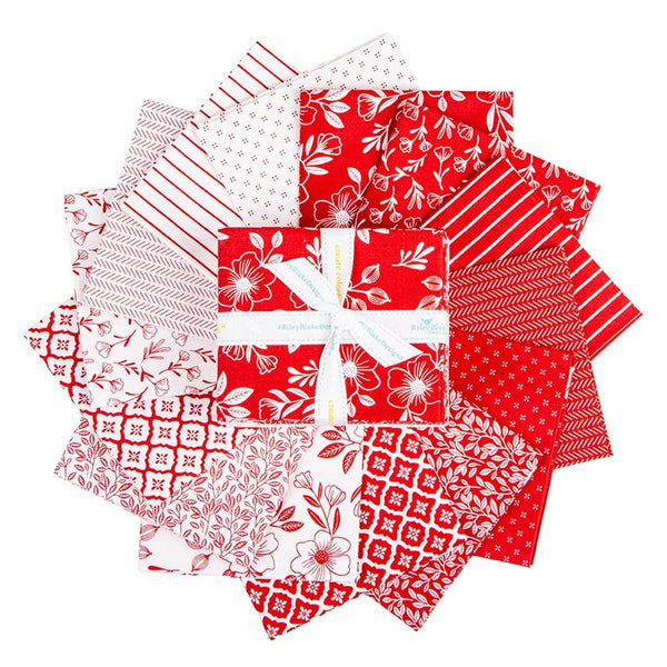Radiant Ruby Fat Quarter Bundle 14 pieces FQ-17260-14 - Riley Blake Designs - Pre cut Precut - Quilting Cotton Fabric