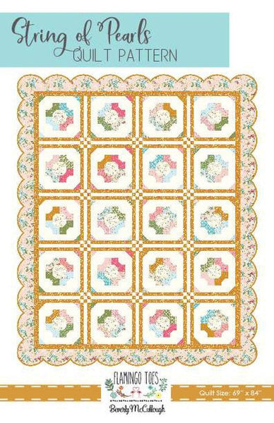 String of Pearls Quilt PATTERN P138 by Beverly McCullough - Riley Blake Designs - INSTRUCTIONS Only - 10" Stacker Friendly