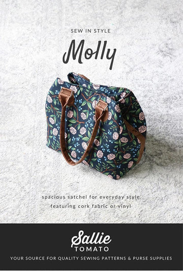 SALE Molly Bag PATTERN P210 - Sallie Tomato - Riley Blake Designs - INSTRUCTIONS Only - Satchel Pockets Magnetic Closure