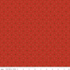 Fat Quarter End of Bolt - Awesome Autumn Ditsy C12176 Red - Riley Blake Designs - Fall Geometric Flowers Diamonds - Quilting Cotton Fabric