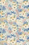 13" End of Bolt - Rocky Mountain Wild Main C10290 Golden - Riley Blake - Floral Flowers Blossoms Leaf Leaves - Quilting Cotton Fabric