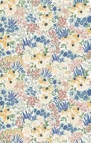 13" End of Bolt - Rocky Mountain Wild Main C10290 Golden - Riley Blake - Floral Flowers Blossoms Leaf Leaves - Quilting Cotton Fabric