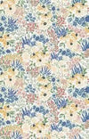 9" End of Bolt - Rocky Mountain Wild Main C10290 Golden - Riley Blake - Floral Flowers Blossoms Leaf Leaves - Quilting Cotton Fabric
