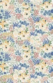 9" End of Bolt - Rocky Mountain Wild Main C10290 Golden - Riley Blake - Floral Flowers Blossoms Leaf Leaves - Quilting Cotton Fabric