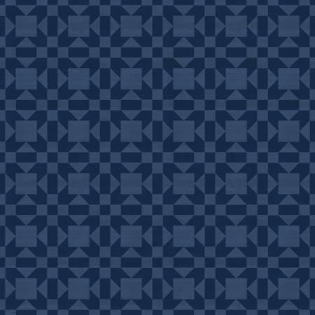 10" End of Bolt - SALE Barn Quilt Sister's Choice C11052 Blue - Riley Blake - Tone-on-Tone Printed Quilt Blocks - Quilting Cotton Fabric