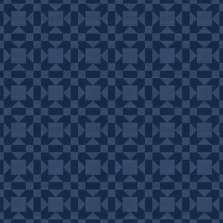 SALE Barn Quilt Sister's Choice C11052 Blue - Riley Blake Designs - Tone-on-Tone Printed Quilt Blocks Geometric - Quilting Cotton Fabric