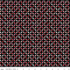 Image of Barbie™ Vintage Sparkle Dots Black quilting cotton fabric by Official Licensed Product for Riley Blake Designs. Features dots on a black background. Cute Little Fabric Shop