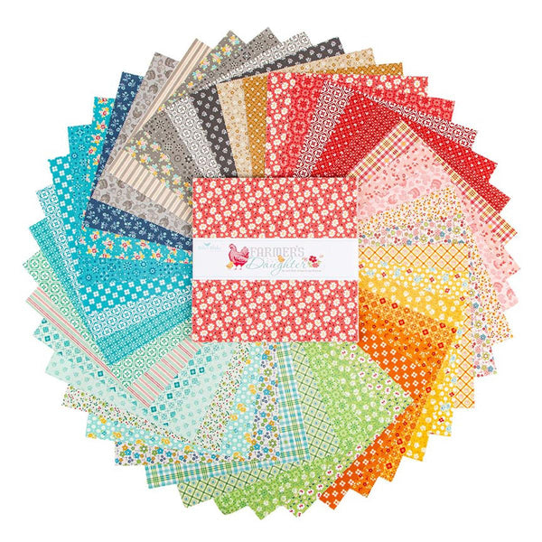 SALE Farmer's Daughter Layer Cake 10" Stacker Bundle 10-17160-42 - Riley Blake Designs - 42 piece Precut Pre cut - Quilting Cotton Fabric