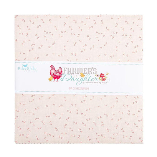 Farmer's Daughter Backgrounds Layer Cake 10" Stacker Bundle 10-17160B-42 - Riley Blake - 42-Piece Precut  - Quilting Cotton