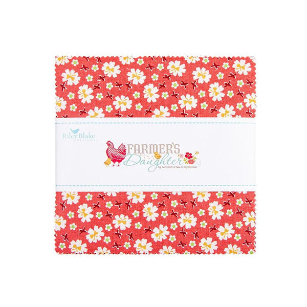 SALE Farmer's Daughter Charm Pack 5" Stacker Bundle 5-17160-42 - Riley Blake Designs - 42 piece Precut Pre cut - Quilting Cotton Fabric